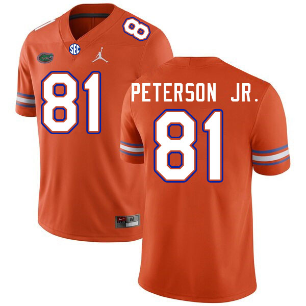 Florida Gators #81 Mike Peterson Jr. College Football Jerseys Stitched-Orange